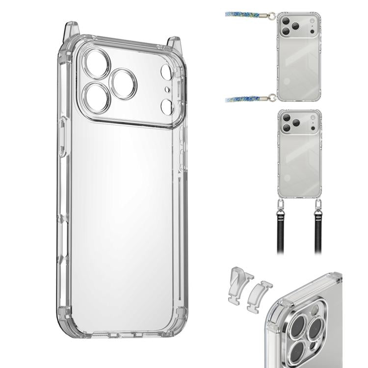 Funda para teléfono XDcase Candy DIY desmontable con orificio para cordón y resistente a los golpes, For iPhone 17 Pro Max, For iPhone 17 Pro, For iPhone 17, For iPhone Air, For iPhone 16 Pro Max, For iPhone 16 Pro, For iPhone 16 Plus, For iPhone 16
