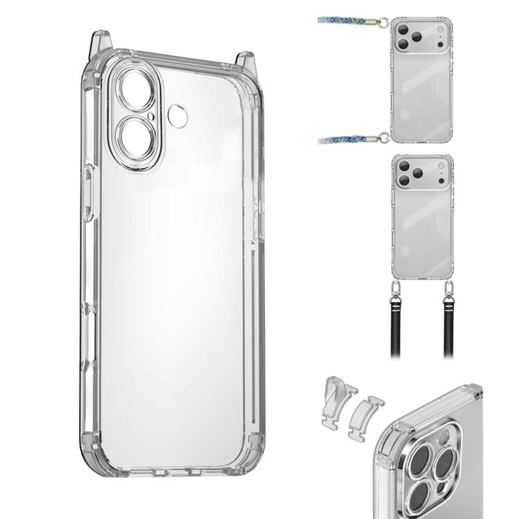 Funda para teléfono XDcase Candy DIY desmontable con orificio para cordón y resistente a los golpes, For iPhone 17 Pro Max, For iPhone 17 Pro, For iPhone 17, For iPhone Air, For iPhone 16 Pro Max, For iPhone 16 Pro, For iPhone 16 Plus, For iPhone 16