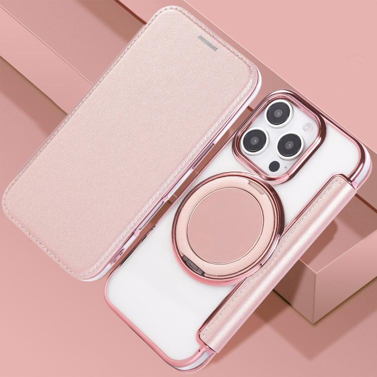 Funda para teléfono de cuero vegano con soporte giratorio ultrafino y revestimiento magnético., For iPhone 16 Pro, For iPhone 16 Plus, For iPhone 16, For iPhone 15 Pro Max, For iPhone 15 Pro, For iPhone 15 Plus / 14 Plus