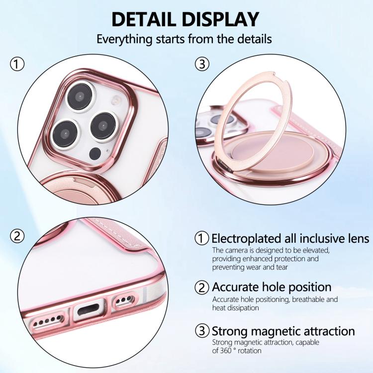 Funda para teléfono de cuero vegano con soporte giratorio ultrafino y revestimiento magnético., For iPhone 16 Pro, For iPhone 16 Plus, For iPhone 16, For iPhone 15 Pro Max, For iPhone 15 Pro, For iPhone 15 Plus / 14 Plus