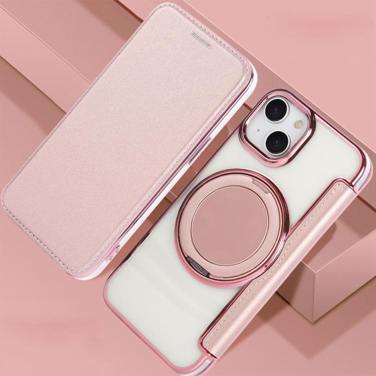 Funda para teléfono de cuero vegano con soporte giratorio ultrafino y revestimiento magnético., For iPhone 15, For iPhone 14 / 13, For iPhone 14 Pro, For iPhone 14 Pro Max, For iPhone 13 Pro Max, For iPhone 13 Pro