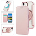 Funda para teléfono de cuero vegano con soporte giratorio ultrafino y revestimiento magnético., For iPhone 12 / 12 Pro, For iPhone 12 Pro Max