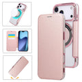 Funda para teléfono de piel vegana con revestimiento magnético ultrafino, For iPhone 18 Pro / 17 Pro, For iPhone 18 Pro Max / 17 Pro Max, For iPhone 17, For iPhone Air, For iPhone 16e, For iPhone 16 Pro Max