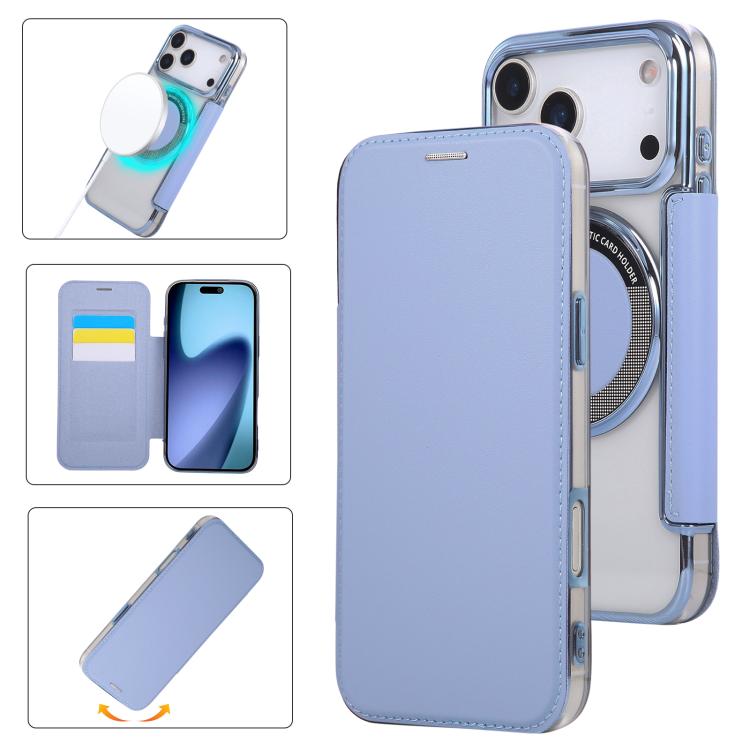 Funda para teléfono de piel vegana con revestimiento magnético ultrafino, For iPhone 18 Pro / 17 Pro, For iPhone 18 Pro Max / 17 Pro Max, For iPhone 17, For iPhone Air, For iPhone 16e, For iPhone 16 Pro Max