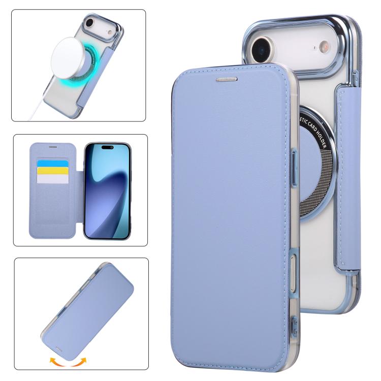 Funda para teléfono de piel vegana con revestimiento magnético ultrafino, For iPhone 18 Pro / 17 Pro, For iPhone 18 Pro Max / 17 Pro Max, For iPhone 17, For iPhone Air, For iPhone 16e, For iPhone 16 Pro Max
