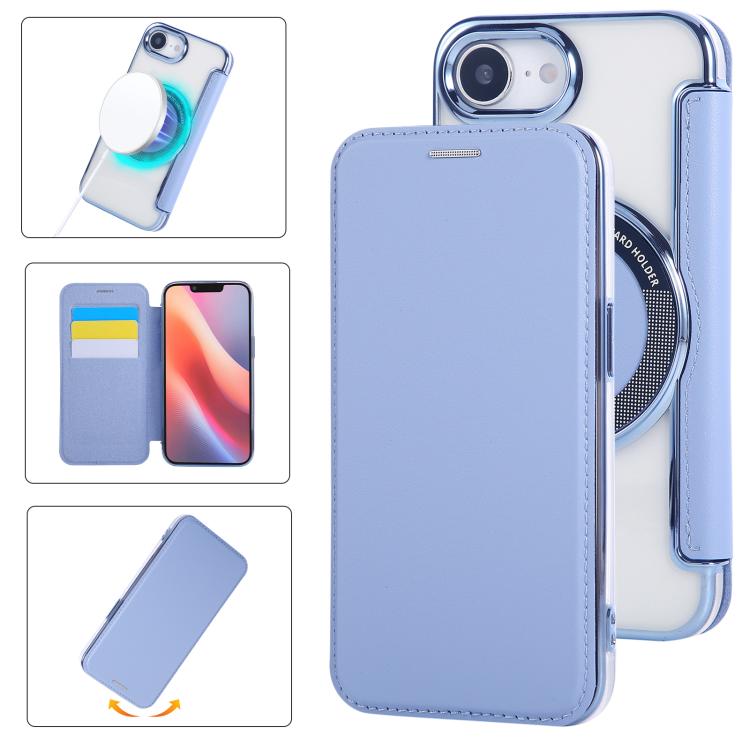 Funda para teléfono de piel vegana con revestimiento magnético ultrafino, For iPhone 18 Pro / 17 Pro, For iPhone 18 Pro Max / 17 Pro Max, For iPhone 17, For iPhone Air, For iPhone 16e, For iPhone 16 Pro Max