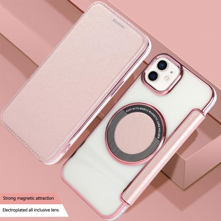 Funda para teléfono de piel vegana con revestimiento magnético ultrafino, For iPhone 12 / 12 Pro, For iPhone 12 Pro Max