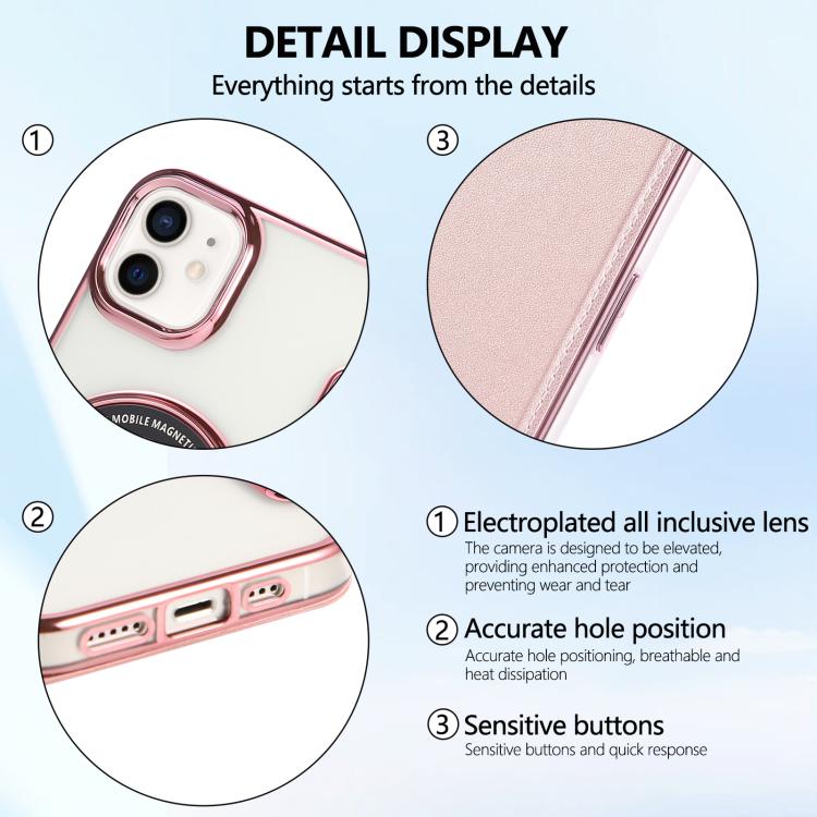 Funda para teléfono de piel vegana con revestimiento magnético ultrafino, For iPhone 12 / 12 Pro, For iPhone 12 Pro Max