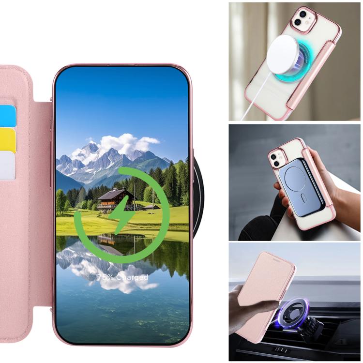 Funda para teléfono de piel vegana con revestimiento magnético ultrafino, For iPhone 12 / 12 Pro, For iPhone 12 Pro Max