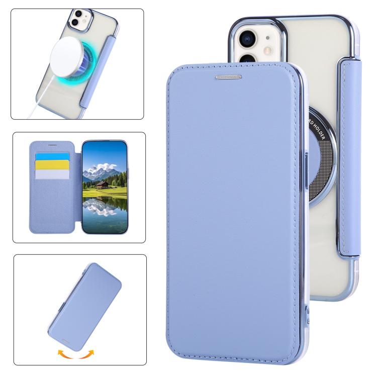 Funda para teléfono de piel vegana con revestimiento magnético ultrafino, For iPhone 12 / 12 Pro, For iPhone 12 Pro Max