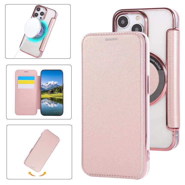 Funda para teléfono de piel vegana con revestimiento magnético ultrafino, For iPhone 12 / 12 Pro, For iPhone 12 Pro Max