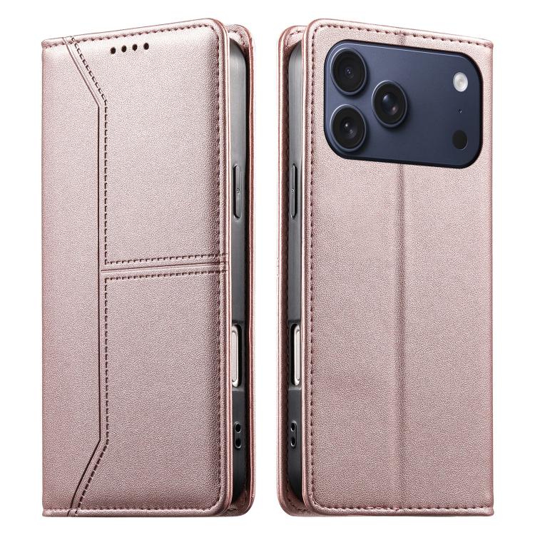 Funda para teléfono de cuero vegano magnética RFID con costuras, For iPhone 18 Pro / 17 Pro, For iPhone 18 Pro Max / 17 Pro Max, For iPhone 17e / 16e, For iPhone 17, For iPhone Air, For iPhone 16 Pro Max, For iPhone 16 Pro, For iPhone 16 Plus          ...