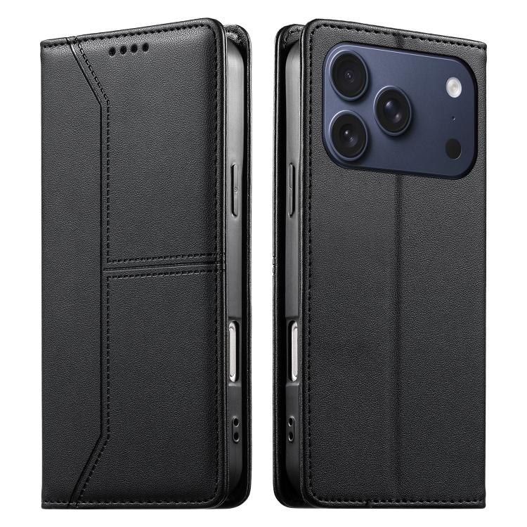 Funda para teléfono de cuero vegano magnética RFID con costuras, For iPhone 18 Pro / 17 Pro, For iPhone 18 Pro Max / 17 Pro Max, For iPhone 17e / 16e, For iPhone 17, For iPhone Air, For iPhone 16 Pro Max, For iPhone 16 Pro, For iPhone 16 Plus          ...