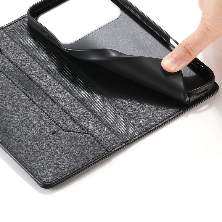 Funda para teléfono de cuero vegano magnética RFID con costuras, For iPhone 18 Pro / 17 Pro, For iPhone 18 Pro Max / 17 Pro Max, For iPhone 17e / 16e, For iPhone 17, For iPhone Air, For iPhone 16 Pro Max, For iPhone 16 Pro, For iPhone 16 Plus          ...