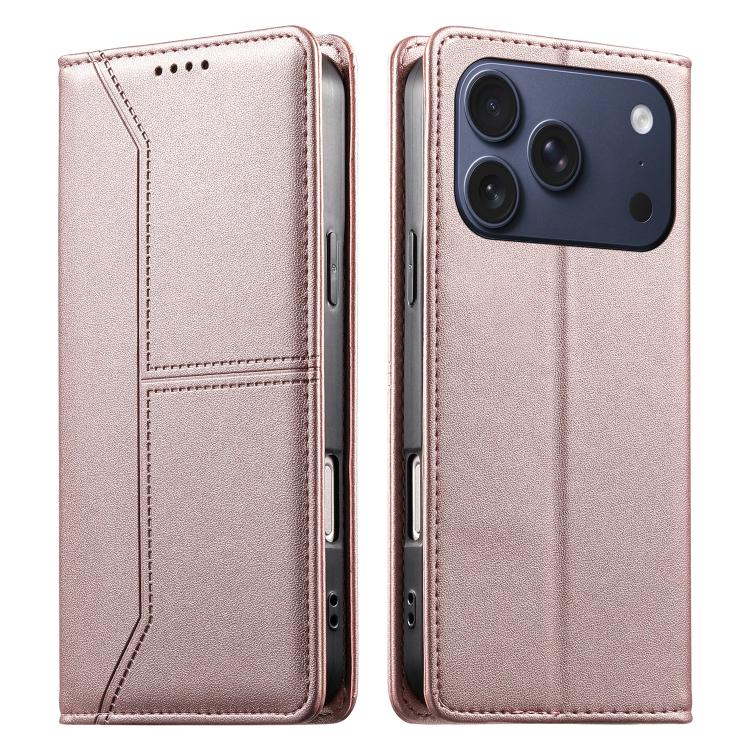 Funda para teléfono de cuero vegano magnética RFID con costuras, For iPhone 18 Pro / 17 Pro, For iPhone 18 Pro Max / 17 Pro Max, For iPhone 17e / 16e, For iPhone 17, For iPhone Air, For iPhone 16 Pro Max, For iPhone 16 Pro, For iPhone 16 Plus          ...
