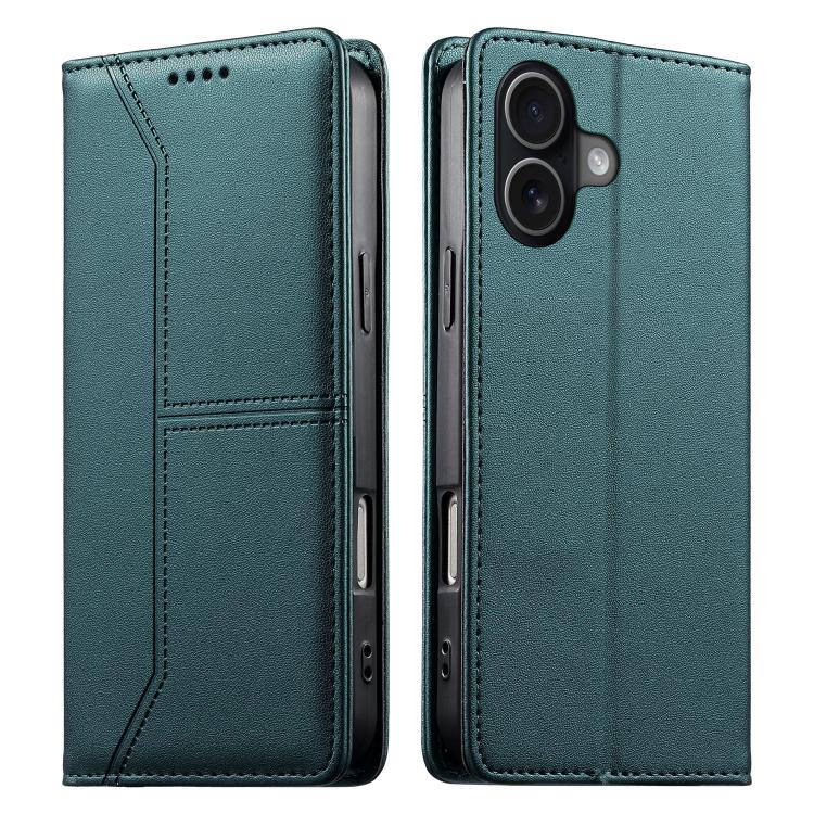 Funda para teléfono de cuero vegano magnética RFID con costuras, For iPhone 18 Pro / 17 Pro, For iPhone 18 Pro Max / 17 Pro Max, For iPhone 17e / 16e, For iPhone 17, For iPhone Air, For iPhone 16 Pro Max, For iPhone 16 Pro, For iPhone 16 Plus          ...