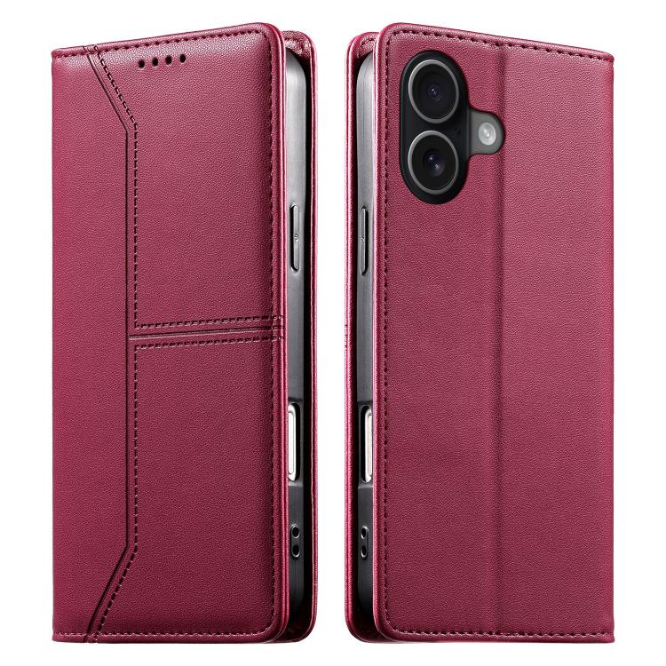 Funda para teléfono de cuero vegano magnética RFID con costuras, For iPhone 18 Pro / 17 Pro, For iPhone 18 Pro Max / 17 Pro Max, For iPhone 17e / 16e, For iPhone 17, For iPhone Air, For iPhone 16 Pro Max, For iPhone 16 Pro, For iPhone 16 Plus          ...