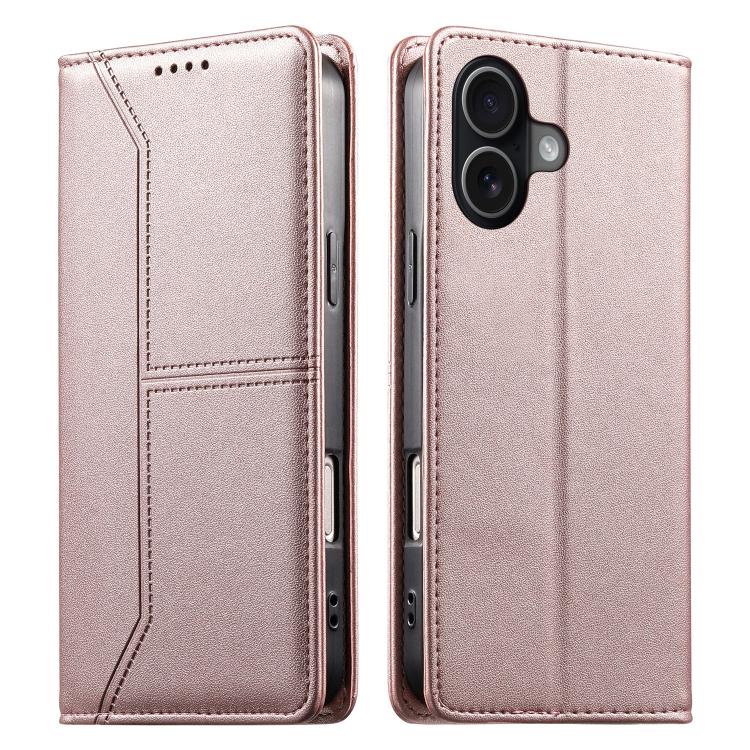 Funda para teléfono de cuero vegano magnética RFID con costuras, For iPhone 18 Pro / 17 Pro, For iPhone 18 Pro Max / 17 Pro Max, For iPhone 17e / 16e, For iPhone 17, For iPhone Air, For iPhone 16 Pro Max, For iPhone 16 Pro, For iPhone 16 Plus          ...