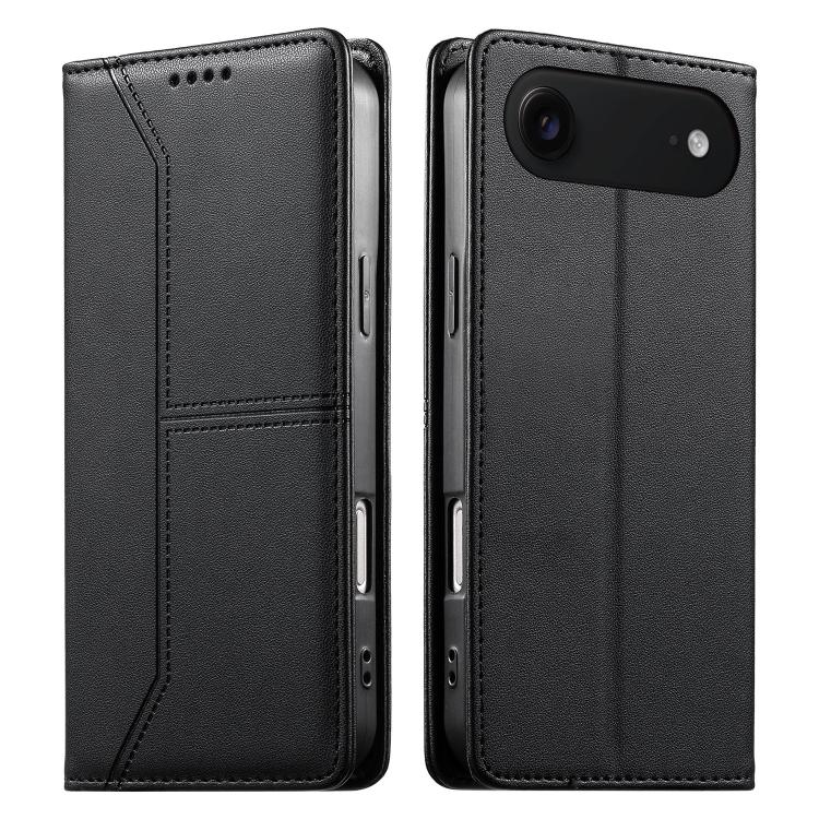 Funda para teléfono de cuero vegano magnética RFID con costuras, For iPhone 18 Pro / 17 Pro, For iPhone 18 Pro Max / 17 Pro Max, For iPhone 17e / 16e, For iPhone 17, For iPhone Air, For iPhone 16 Pro Max, For iPhone 16 Pro, For iPhone 16 Plus          ...