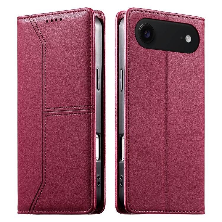 Funda para teléfono de cuero vegano magnética RFID con costuras, For iPhone 18 Pro / 17 Pro, For iPhone 18 Pro Max / 17 Pro Max, For iPhone 17e / 16e, For iPhone 17, For iPhone Air, For iPhone 16 Pro Max, For iPhone 16 Pro, For iPhone 16 Plus          ...