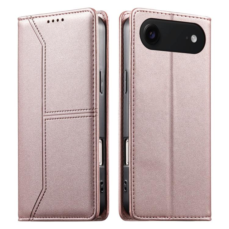 Funda para teléfono de cuero vegano magnética RFID con costuras, For iPhone 18 Pro / 17 Pro, For iPhone 18 Pro Max / 17 Pro Max, For iPhone 17e / 16e, For iPhone 17, For iPhone Air, For iPhone 16 Pro Max, For iPhone 16 Pro, For iPhone 16 Plus          ...