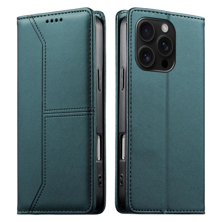 Funda para teléfono de cuero vegano magnética RFID con costuras, For iPhone 18 Pro / 17 Pro, For iPhone 18 Pro Max / 17 Pro Max, For iPhone 17e / 16e, For iPhone 17, For iPhone Air, For iPhone 16 Pro Max, For iPhone 16 Pro, For iPhone 16 Plus          ...