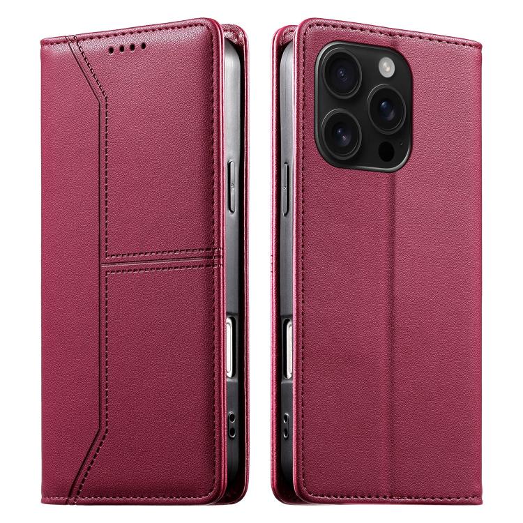 Funda para teléfono de cuero vegano magnética RFID con costuras, For iPhone 18 Pro / 17 Pro, For iPhone 18 Pro Max / 17 Pro Max, For iPhone 17e / 16e, For iPhone 17, For iPhone Air, For iPhone 16 Pro Max, For iPhone 16 Pro, For iPhone 16 Plus          ...
