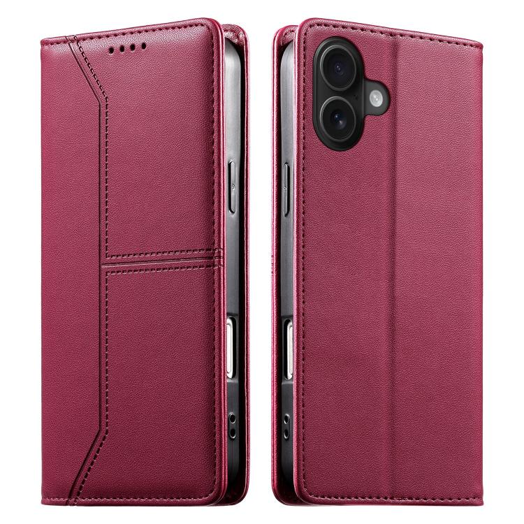 Funda para teléfono de cuero vegano magnética RFID con costuras, For iPhone 18 Pro / 17 Pro, For iPhone 18 Pro Max / 17 Pro Max, For iPhone 17e / 16e, For iPhone 17, For iPhone Air, For iPhone 16 Pro Max, For iPhone 16 Pro, For iPhone 16 Plus          ...