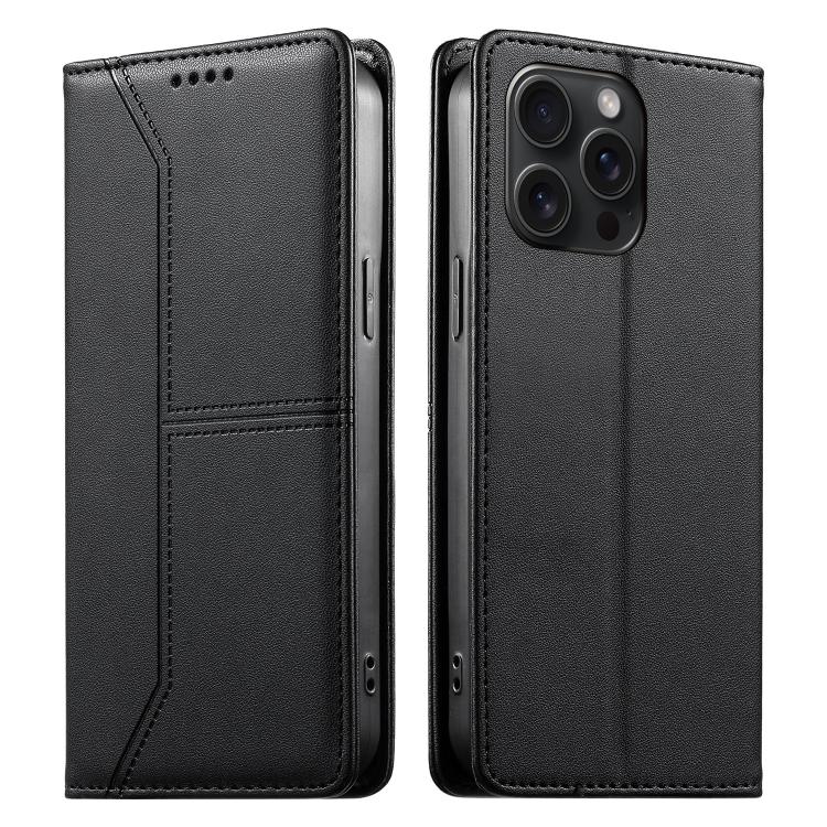 Funda para teléfono de cuero vegano magnética RFID con costuras, For iPhone 15 Pro Max, For iPhone 15 Pro, For iPhone 15 Plus, For iPhone 15, For iPhone 14 Plus, For iPhone 14 / 13, For iPhone 14 Pro, For iPhone 14 Pro Max                              ...