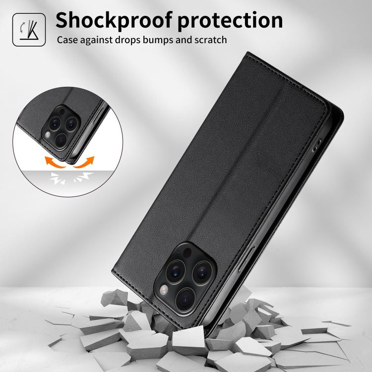 Funda para teléfono de cuero vegano magnética RFID con costuras, For iPhone 15 Pro Max, For iPhone 15 Pro, For iPhone 15 Plus, For iPhone 15, For iPhone 14 Plus, For iPhone 14 / 13, For iPhone 14 Pro, For iPhone 14 Pro Max                              ...