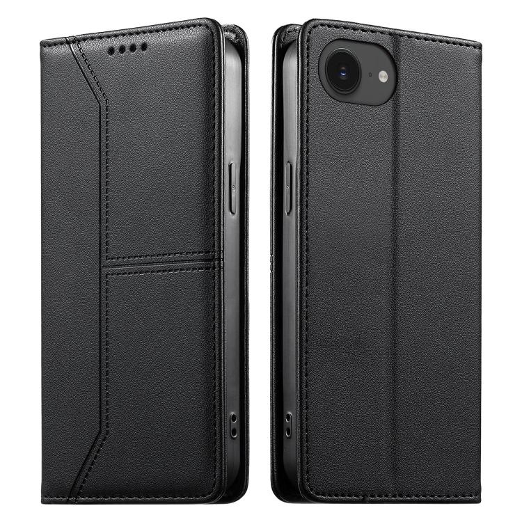 Funda para teléfono de cuero vegano magnética RFID con costuras, For iPhone 18 Pro / 17 Pro, For iPhone 18 Pro Max / 17 Pro Max, For iPhone 17e / 16e, For iPhone 17, For iPhone Air, For iPhone 16 Pro Max, For iPhone 16 Pro, For iPhone 16 Plus          ...