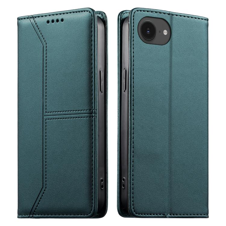 Funda para teléfono de cuero vegano magnética RFID con costuras, For iPhone 18 Pro / 17 Pro, For iPhone 18 Pro Max / 17 Pro Max, For iPhone 17e / 16e, For iPhone 17, For iPhone Air, For iPhone 16 Pro Max, For iPhone 16 Pro, For iPhone 16 Plus          ...