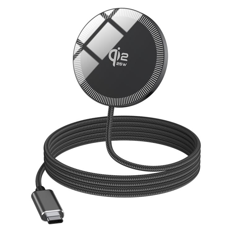 Cargador inalámbrico magnético portátil QI2 de 25 W con interfaz USB-C/Tipo-C