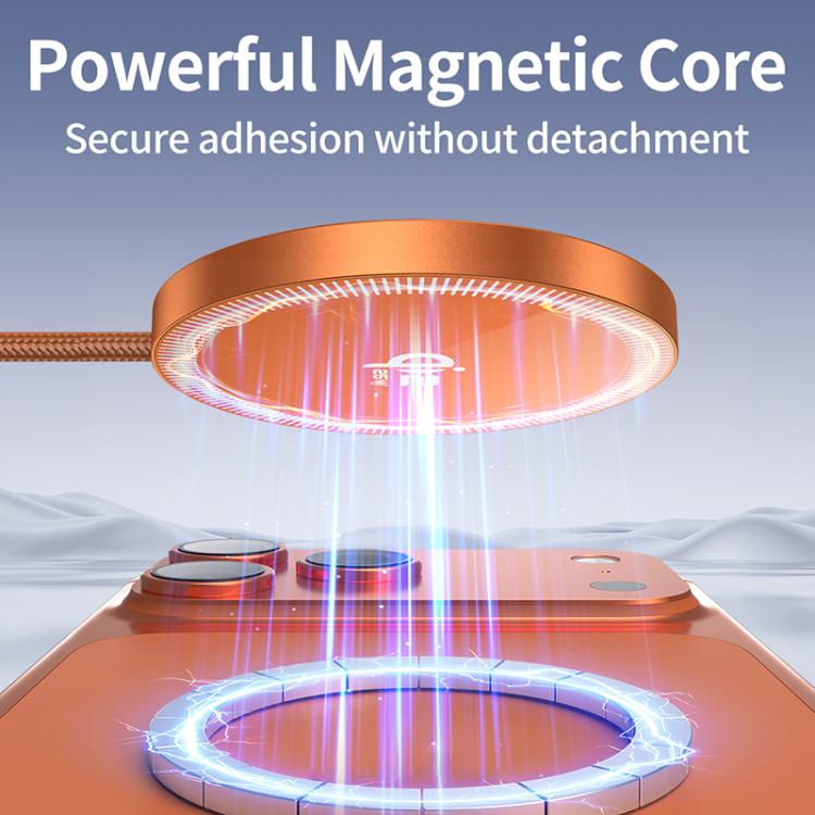 Cargador inalámbrico magnético portátil QI2 de 25 W con interfaz USB-C/Tipo-C