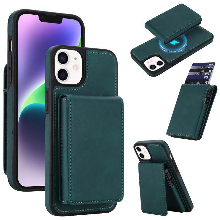 Funda magnética RFID para teléfono con tarjetero desmontable de piel sintética retro y sistema de apertura con resorte., For iPhone 18 Pro / 17 Pro, For iPhone 18 Pro Max / 17 Pro Max, For iPhone 17e / 16e, For iPhone 15 Plus, For iPhone 15            ...