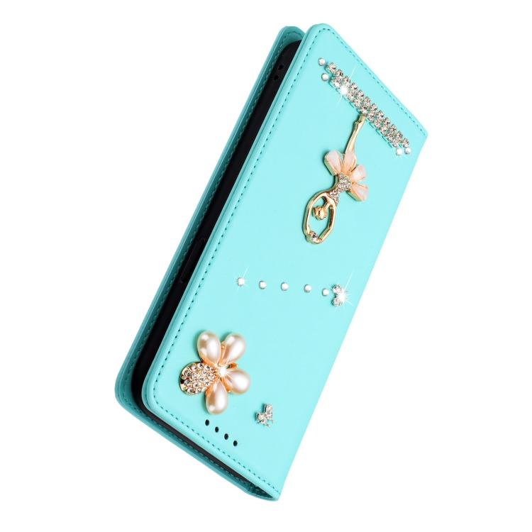 Funda para teléfono de piel vegana con protección RFID y diamantes de imitación de la bailarina de ballet, For iPhone 13 Pro, For iPhone 12 / 12 Pro, For iPhone 12 Pro Max, For iPhone 11 Pro Max, For iPhone 11, For iPhone 11 Pro