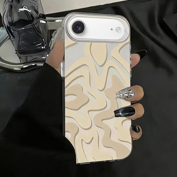 Funda para teléfono 2 en 1 de PC IMD con estampado de rayas onduladas y acabado mate, For iPhone 18 Pro / 17 Pro, For iPhone 18 Pro Max / 17 Pro Max, For iPhone 17e / 16e, For iPhone 17, For iPhone Air, For iPhone 16 Pro Max, For iPhone 16 Pro         ...