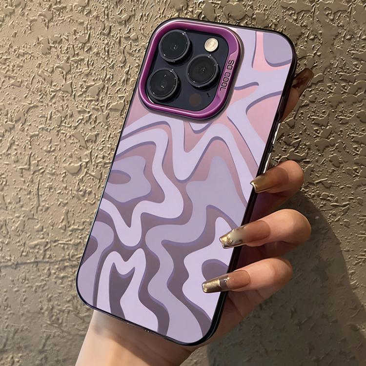 Funda para teléfono 2 en 1 de PC IMD con estampado de rayas onduladas y acabado mate, For iPhone 18 Pro / 17 Pro, For iPhone 18 Pro Max / 17 Pro Max, For iPhone 17e / 16e, For iPhone 17, For iPhone Air, For iPhone 16 Pro Max, For iPhone 16 Pro         ...