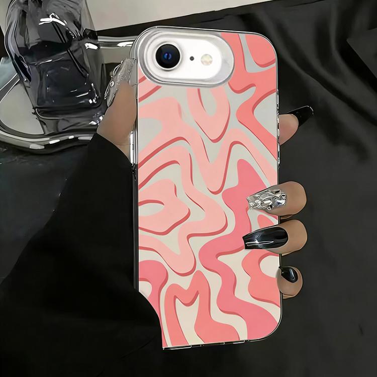 Funda para teléfono 2 en 1 de PC IMD con estampado de rayas onduladas y acabado mate, For iPhone 18 Pro / 17 Pro, For iPhone 18 Pro Max / 17 Pro Max, For iPhone 17e / 16e, For iPhone 17, For iPhone Air, For iPhone 16 Pro Max, For iPhone 16 Pro         ...