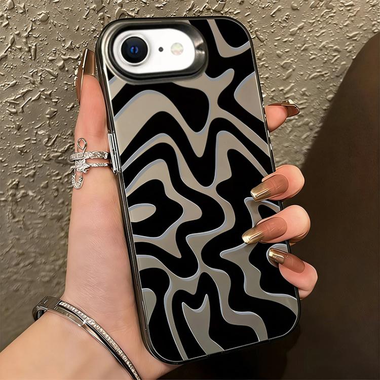 Funda para teléfono 2 en 1 de PC IMD con estampado de rayas onduladas y acabado mate, For iPhone 18 Pro / 17 Pro, For iPhone 18 Pro Max / 17 Pro Max, For iPhone 17e / 16e, For iPhone 17, For iPhone Air, For iPhone 16 Pro Max, For iPhone 16 Pro         ...