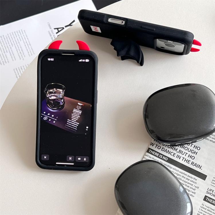 Funda de silicona para teléfono con soporte para bate, For iPhone 17 Pro Max, For iPhone 17 Pro, For iPhone 17, For iPhone 16 Pro Max, For iPhone 16 Pro, For iPhone 16 Plus, For iPhone 16, For iPhone 15 Pro Max, For iPhone 15 Pro, For iPhone 15 Plus   ...
