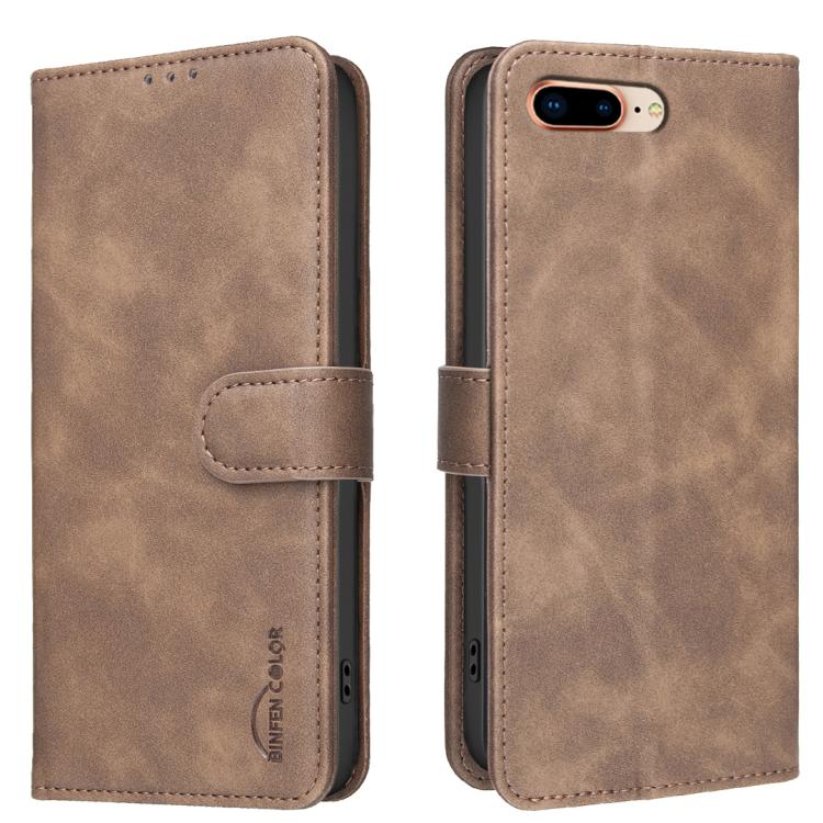 Funda para teléfono de cuero vegano con textura de piel de becerro de color liso y protección RFID, For iPhone XS Max, For iPhone 6 Plus/7 Plus/8 Plus, For iPhone 6 / 7 / 8