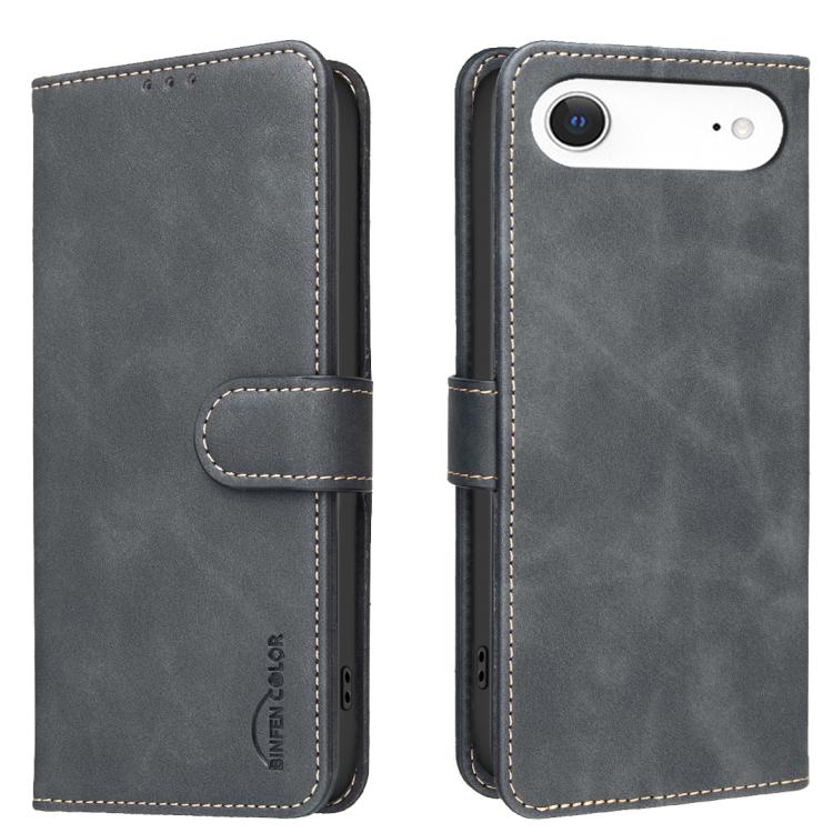 Funda para teléfono de cuero vegano con textura de piel de becerro de color liso y protección RFID, For iPhone 18 Pro/17 Pro, For iPhone 18 Pro Max/17 Pro Max, For iPhone 16e / 17e, For iPhone 17, For iPhone Air, For iPhone 16 Pro Max, For iPhone 16 Pr...