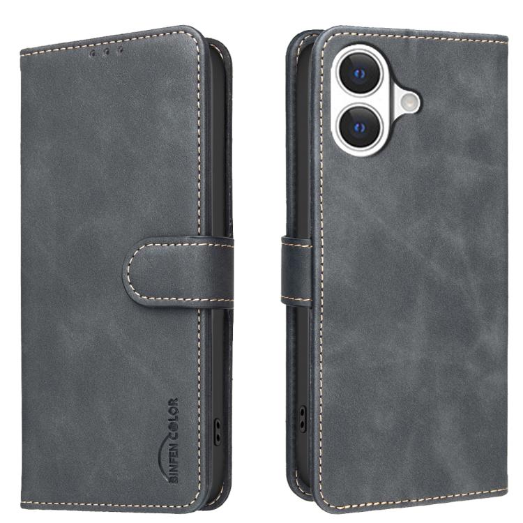Funda para teléfono de cuero vegano con textura de piel de becerro de color liso y protección RFID, For iPhone 18 Pro/17 Pro, For iPhone 18 Pro Max/17 Pro Max, For iPhone 16e / 17e, For iPhone 17, For iPhone Air, For iPhone 16 Pro Max, For iPhone 16 Pr...