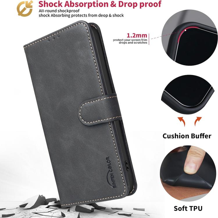 Funda para teléfono de cuero vegano con textura de piel de becerro de color liso y protección RFID, For iPhone XS Max, For iPhone 6 Plus/7 Plus/8 Plus, For iPhone 6 / 7 / 8