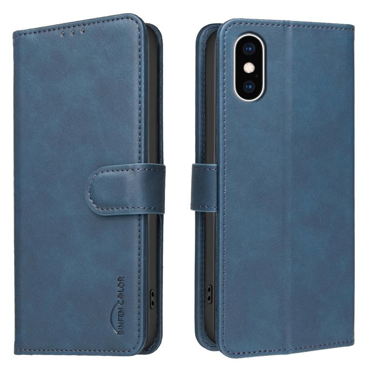 Funda para teléfono de cuero vegano con textura de piel de becerro de color liso y protección RFID, For iPhone XS Max, For iPhone 6 Plus/7 Plus/8 Plus, For iPhone 6 / 7 / 8