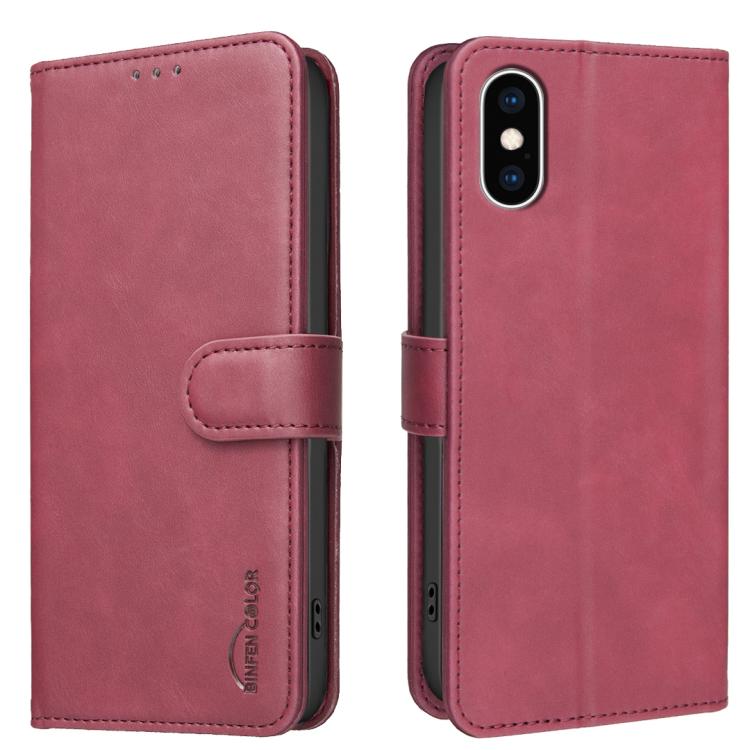 Funda para teléfono de cuero vegano con textura de piel de becerro de color liso y protección RFID, For iPhone XS Max, For iPhone 6 Plus/7 Plus/8 Plus, For iPhone 6 / 7 / 8