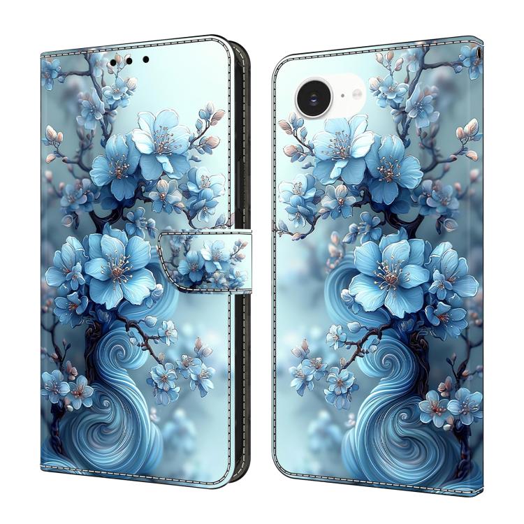 Funda para teléfono de cuero vegano pintado con efecto cristal, For iPhone 18 Pro / 17 Pro, For iPhone 18 Pro Max / 17 Pro Max, For iPhone 17e / 16e, For iPhone 17