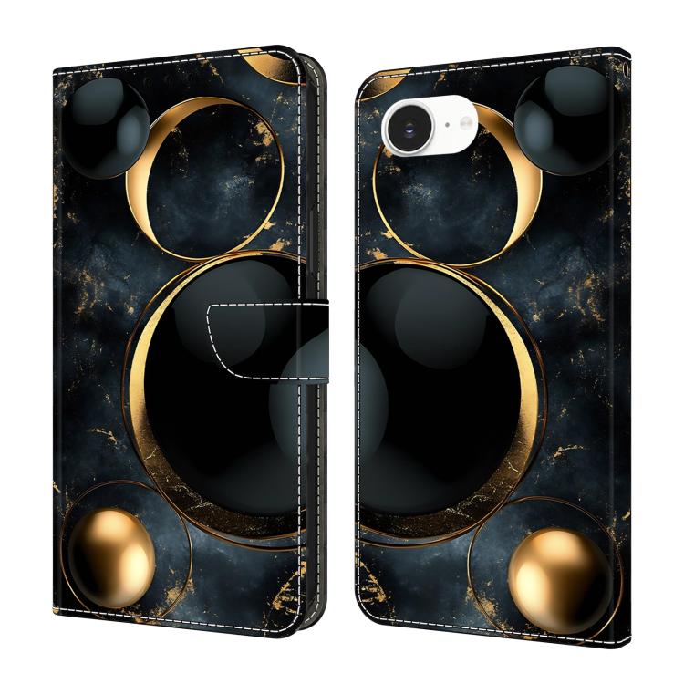 Funda para teléfono de cuero vegano pintado con efecto cristal, For iPhone 18 Pro / 17 Pro, For iPhone 18 Pro Max / 17 Pro Max, For iPhone 17e / 16e, For iPhone 17