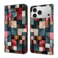 Funda para teléfono de cuero vegano pintado con efecto cristal, For iPhone 18 Pro / 17 Pro, For iPhone 18 Pro Max / 17 Pro Max, For iPhone 17e / 16e, For iPhone 17
